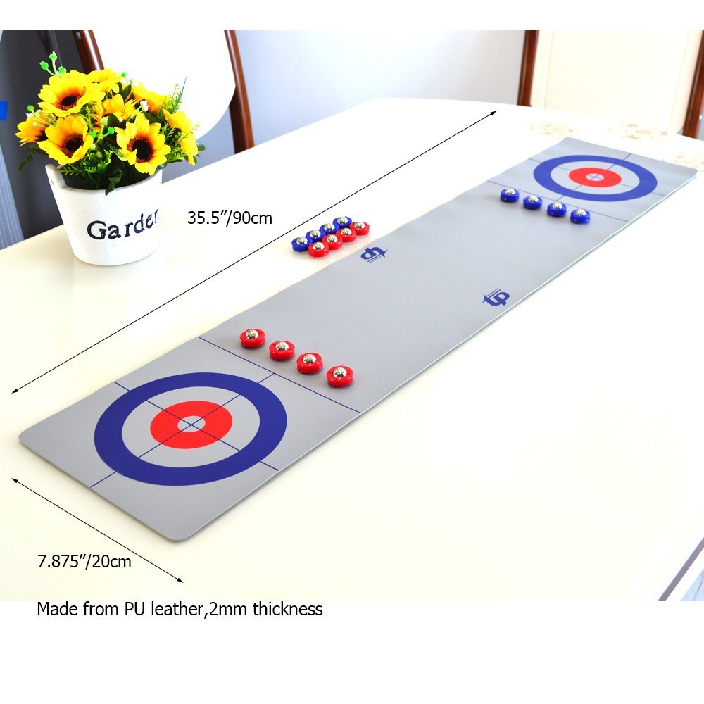 Shuffleboard Tables TORPSPORTS 2 in 1 Table Top Shuffleboard Pucks