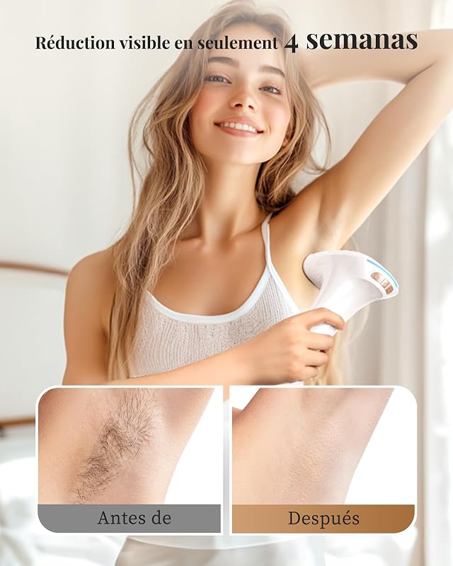 Depiladora Láser IPL Sin Dolor para Rostro, Bikini y Cuerpo, IFE03