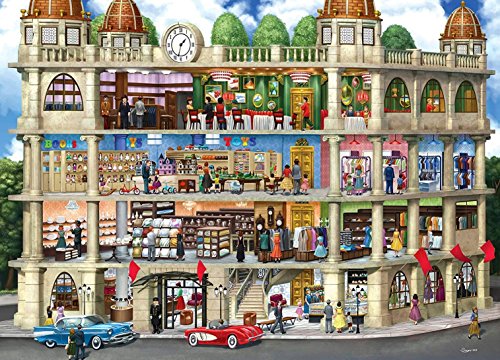 MasterPieces Inside Out Fields Department Store Jigsaw Puzzle by Sergio, 1000-Piece