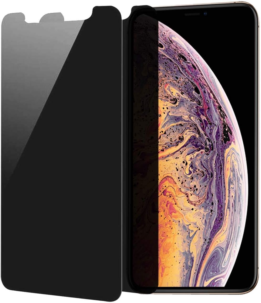 Alberam Privacy Screen Protector for iPhone 11 Pro Max, iPhone Xs Max Anti-Spy Tempered Glass, 3D Touch, Easy install (6.5 inch 2Packs)