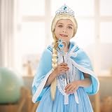 Vicloon 9 Piece Dress Up Set for Kids Princess Tiara Wand Gloves Necklace Ring view 6