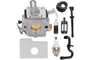 HPENP MS170 Carburetor for Stihl MS 170 MS180 MS180C 017 018 Chainsaw Carb Replace Zama C1Q-S57A C1Q-S57B 1130-120-0603 Carb with Air Filter Tune Up Kit