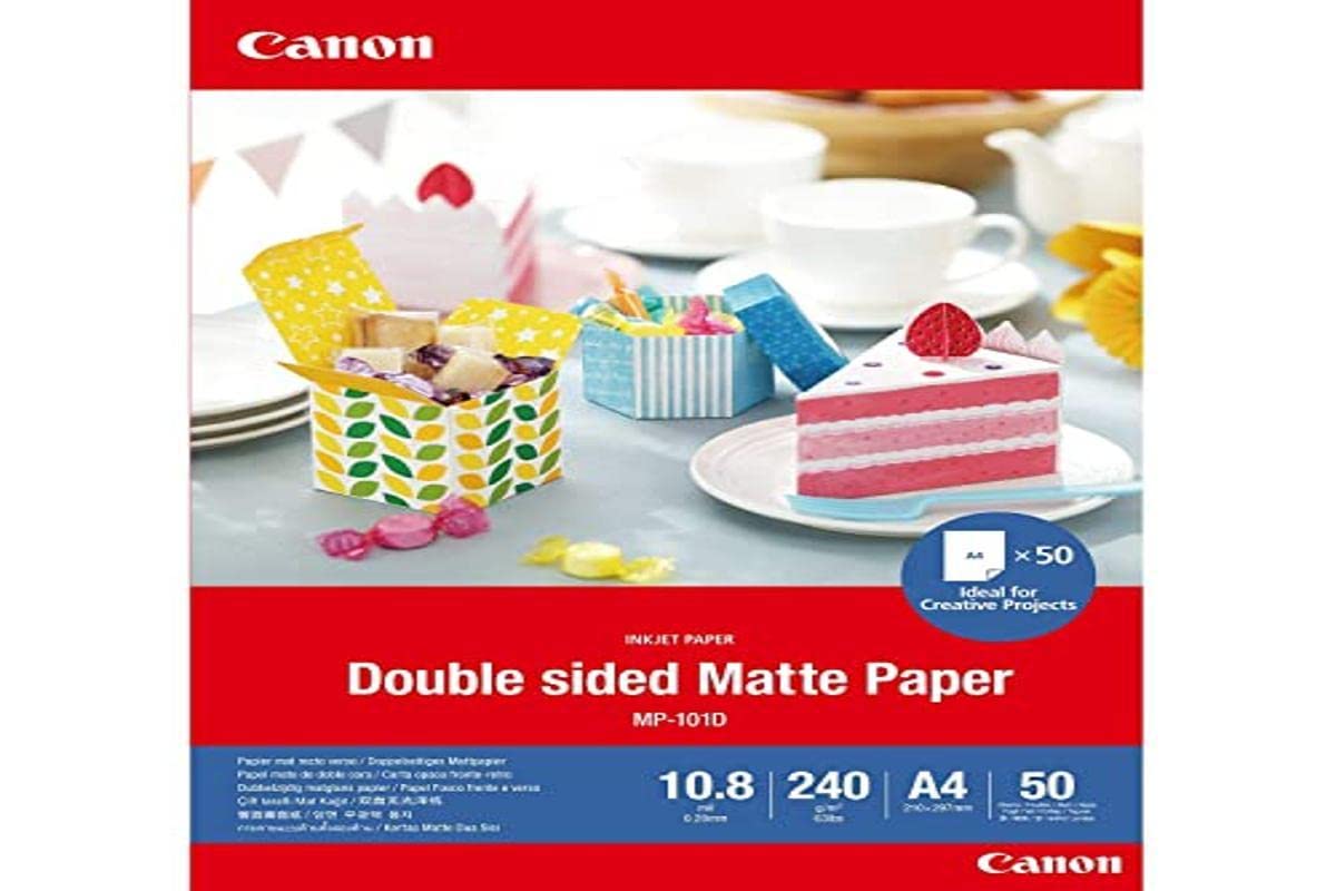 Canon 4076C005 Photo Paper Matt A4 4076C005, Matt, 240 g/m², A4, 10.8 µm, 50 pc(s),One Size,DOUBLE MATTE PHOTO PAPER A4 50 sheets