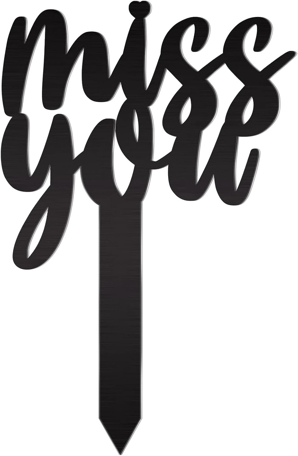 Decorative Garden Stakes - Memorial Grave Markers Miss You Memorial Stake Sympathy Grave Plaque Stake Cemetery Garden Stake Memorial Metal Grave Stake Memorial Plaque Garden Grave Decoration for Cemetery Outdoors Yard Garden