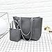 Clearance!! 4 Pcs Womens Fashion Bags Women Leather Shoulder Bag+Crossbody Bag+Handbag+Wallet (Dark Gray)