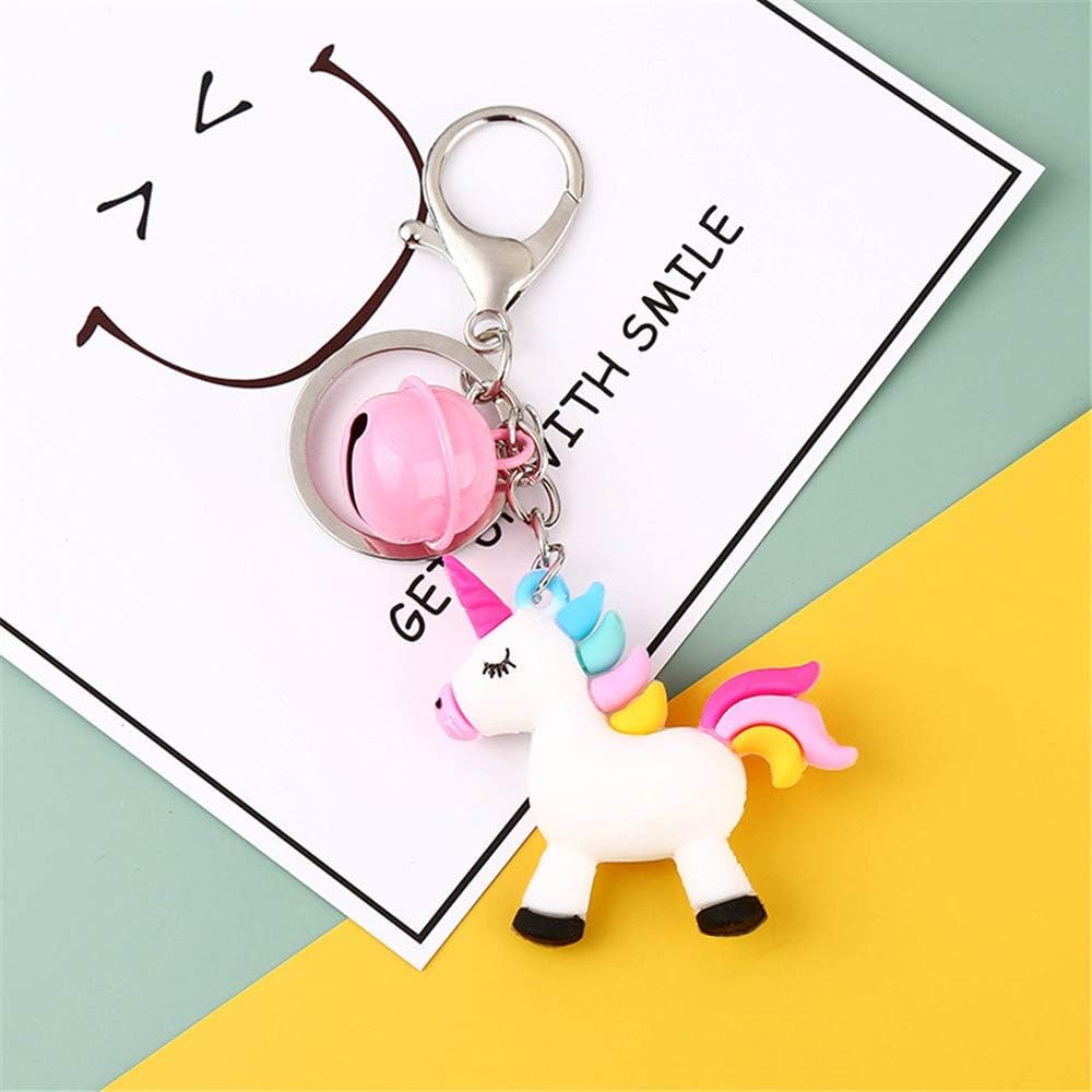 Fun Kids Key Rings 6PC Cartoon Keyrings Charm,Burger Fries Popcorn Durian Avocado White ...