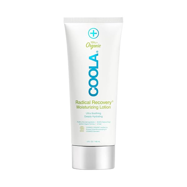 COOLA ORGANIC RADICAL RECOVERY AFTER SUN BODY LOTION, INCLUDES ALOE VERA, AGAVE AND LAVENDER OIL FOR SUNBURN RELIEF, 5 FL OZ