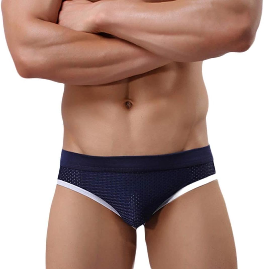 Voberry Men's Hot Sexy Lycra Jockstrap Underwear Boxer Brief Shorts Underpants