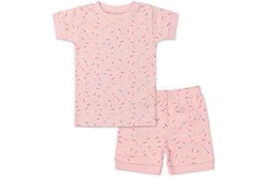 MONICA + ANDY baby-boys Organic Two-piece Shorty Pajama Set