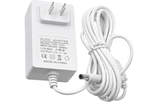 PINKIND 12V Power Cord Replacement for 4moms mamaRoo 2/4, Charger for Rockaroo Baby Swing, 6.5FT Power Adapter Supply Cord, White
