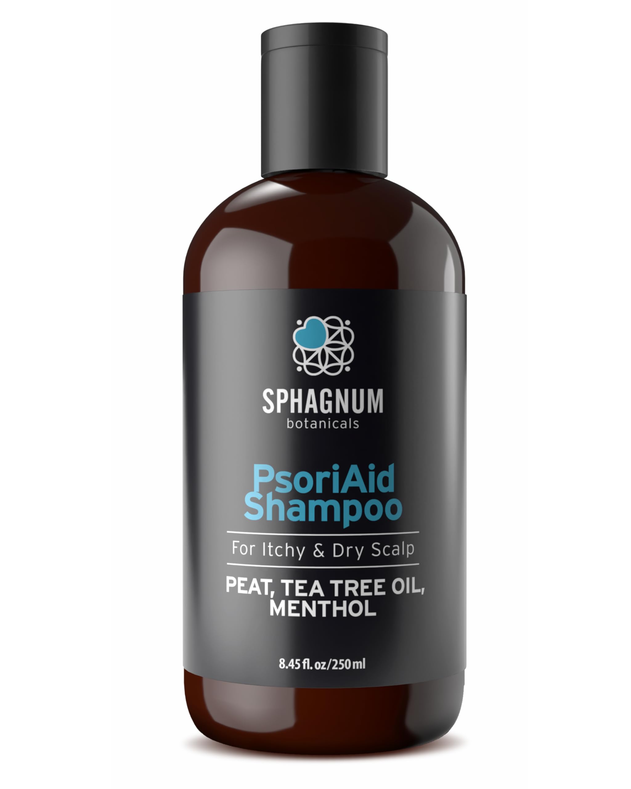Psoriasis Shampoo - Peat Mud for Dandruff Scalp Treatment - Itchy and Flaky Dry Scalp. No Coal Tar and Sulfate Free. 250 ml