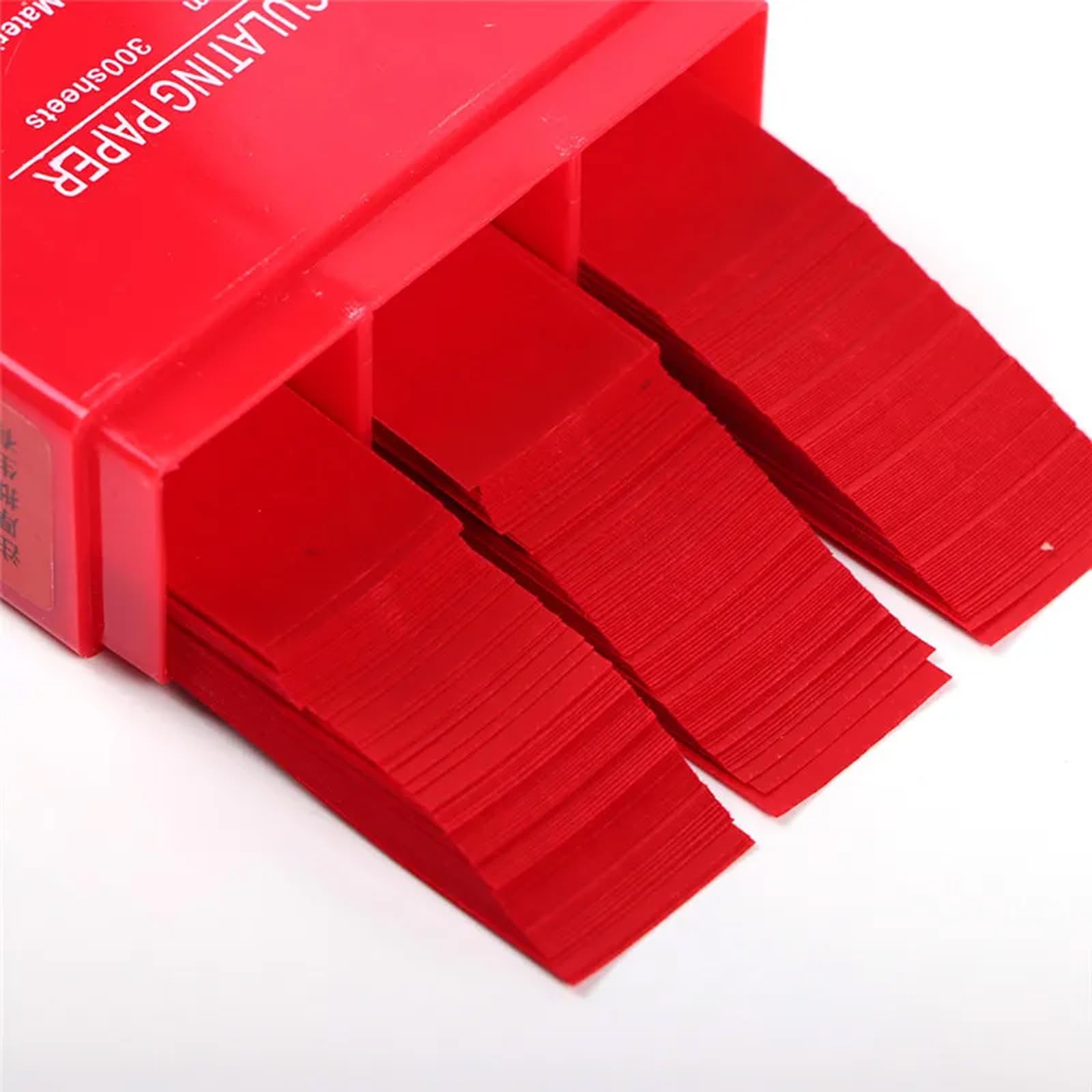 Photo 1 of 300 Sheets Dental Articulating Paper Strips, 55x18mm - Thin Red Color Test Papers for Accurate Occlusal Bite Adjustment and Contact Testing, Dental Restoration Oral Care Supplies for Adults and Kids