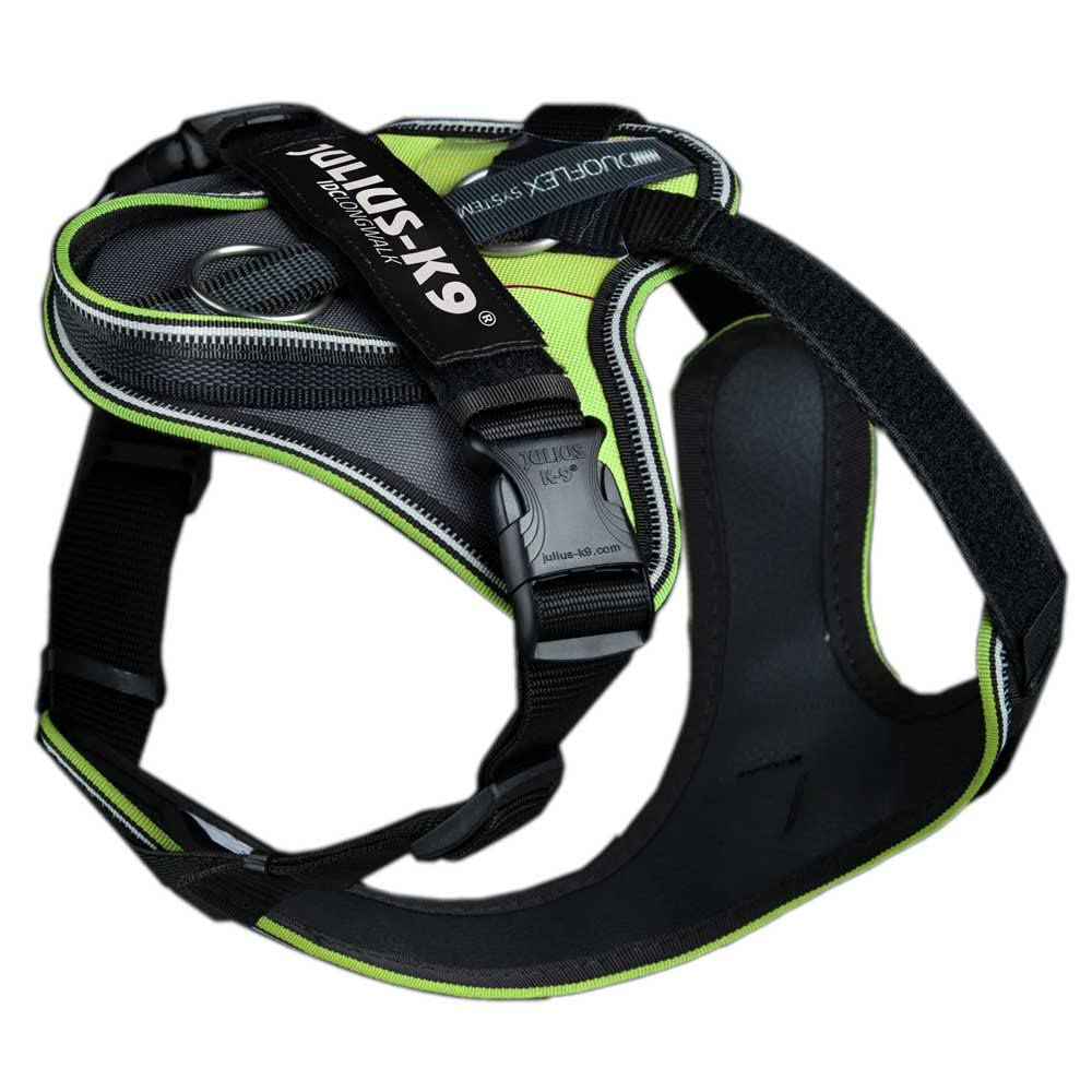 JULIUS-K9 IDC Longwalk Y-Harness, Neon-Gray, Size: 2XS