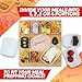 CY Prep Bag-Meal rep Containers-Bento Mens Insulated Lunch Box Cooler (Black)