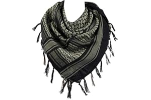 VOCHIC Military Shemagh Arab Tactical Desert Keffiyeh Thickened Scarf Wrap for Women and Men 43"x43"