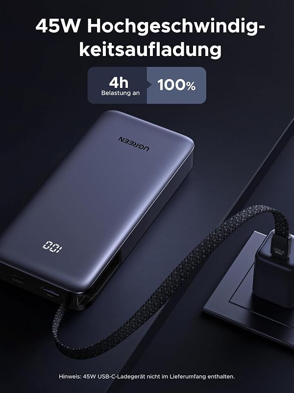 Nexode Power Bank 20000mAh 45W mit integriertem USB-C Kabel — Foto 5 von 8