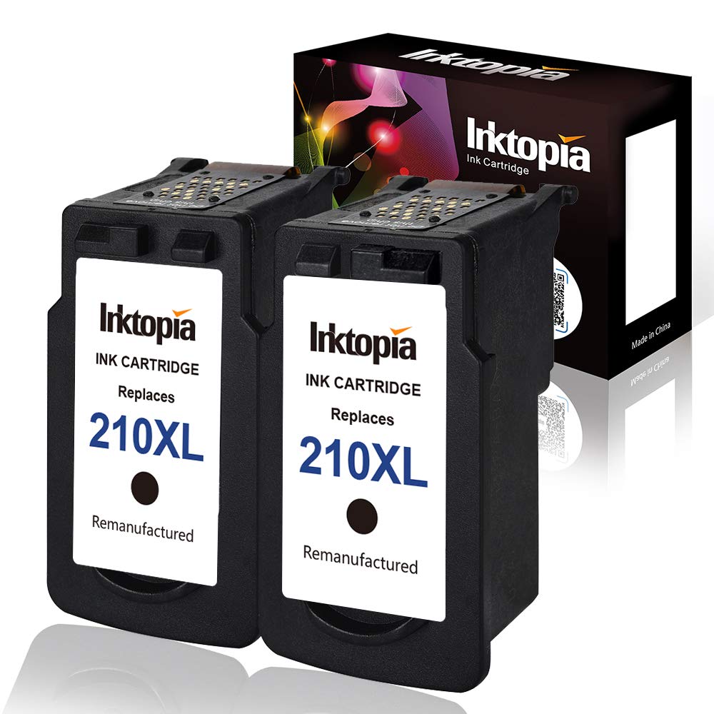 Inktopia Black Ink Cartridge PG210XL (2 Black) Compatible