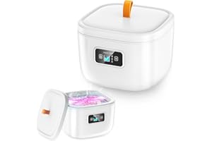 PANZERR Ultrasonic Cleaner Jewelry Cleaner Machine, 45kHz Professional Sonic Retainer Cleaner, Portable Ultrasonic Jewelry Cleaner for Rings, Glasses, Jewelry, Diamond, Retainer, Denture