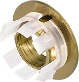 Sourcing Map Sink Overflow Cover Gold Copper Ring Round 25.3mm Hole 2pcs view 4