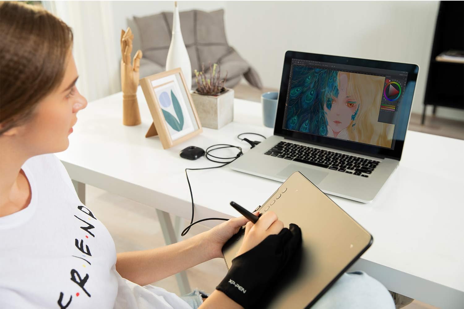 XP-Pen Deco 01 V2 10x6.25 Inch Digital Graphics Drawing Tablet Drawing Pen Tablet with Battery-Free Passive Stylus and 8 Shortcut Keys (8192 Levels Pressure): Computers & Accessories