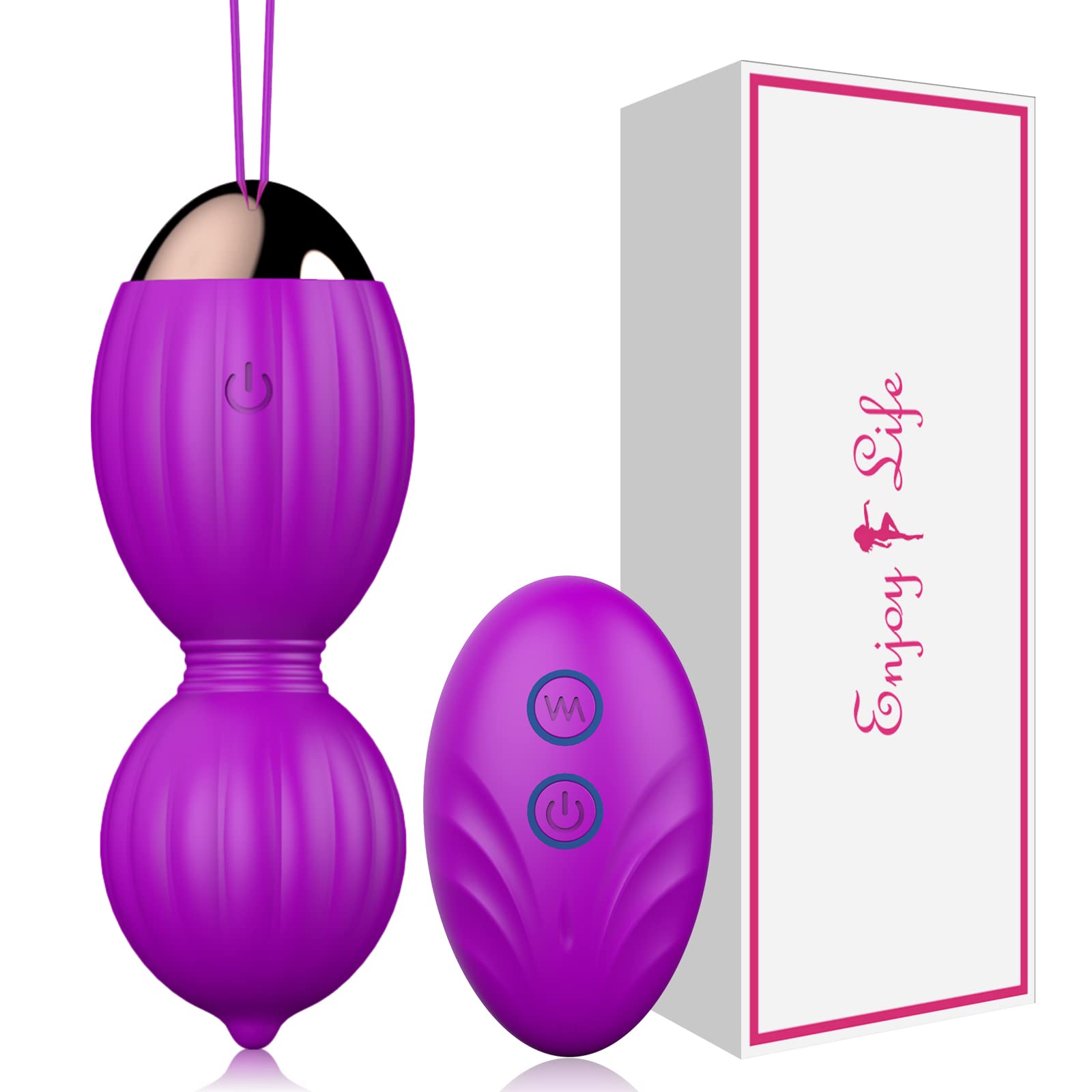 Vibrating Love Eggs Vibrator for Women G-Spot Clitoral Stimulation, YICOCO Wireless Remote Control Clit Stimulator with 12 Strong Vibration Modes, Rechargeable Adult Sex Toys Gift for Couple Lover