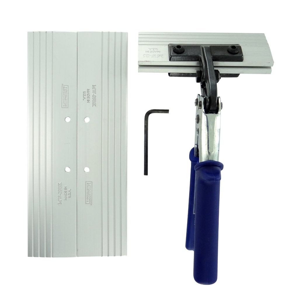 Midwest 5 Inch and 9 Inch Interchangeable Aluminium Blade Offset Handle Seamer Set