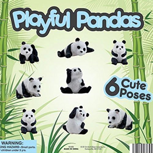 Playful Pandas ~ Panda Fun Figurines Set of 12