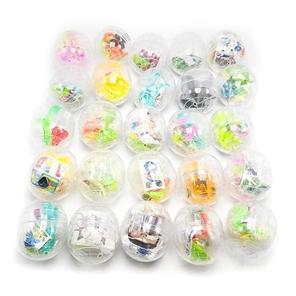 Crazy-Store Novelty Mini Transparent Surprise Egg Surprise Ball Capsule Toys (5pcs)