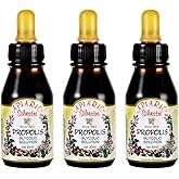 Official Distributor - 3 Bottles of Apiario Silvestre Brazilian Green Bee Propolis Liquid Glycolic Extract-Non Alcoholic, Wax Free, Sugar Free