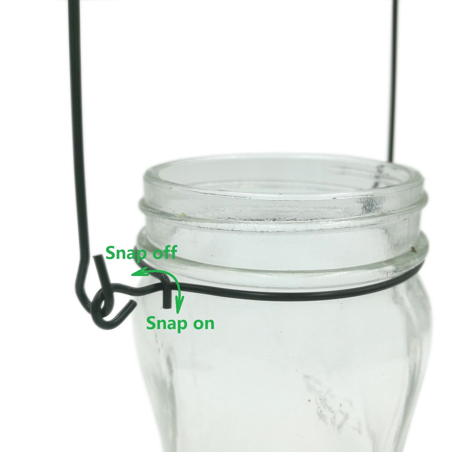 Black Stainless Steel Wire Handles (Wire hangers) for Mason, Ball