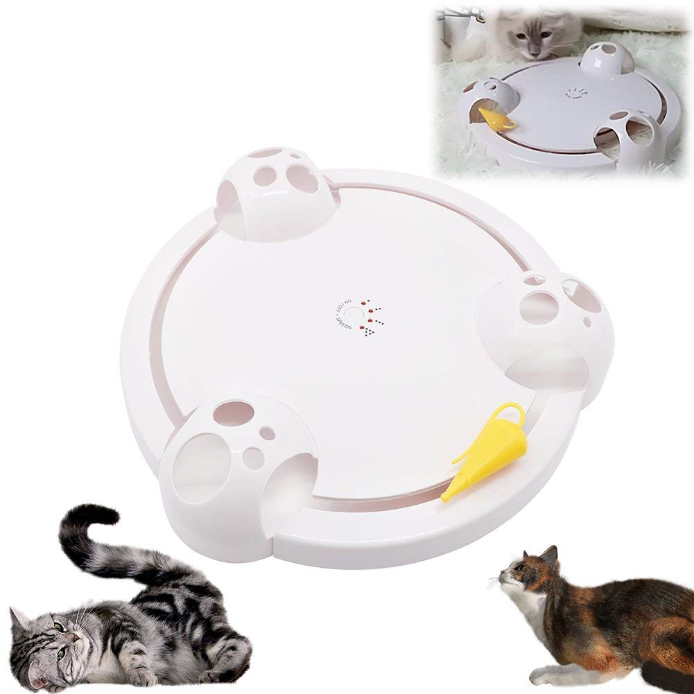 interactive mouse pounce cat toy