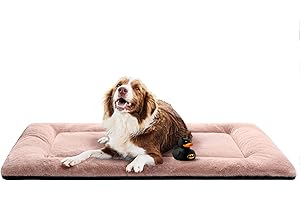 Dog Beds Crate Pad for Medium/Large Dogs Fit Metal Dog Crates,Ultra Soft Dog Crate Bed Washable & Anti-Slip Kennel Pad for Do