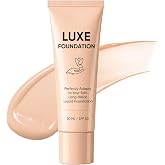 Luxe Foundation for Women, Color Changing Foundation, Hyaluronic Acid &amp; Vitamin E, Creates Flawless Skin, Perfectly Blends with Your Complexion, SPF50, 30 ML