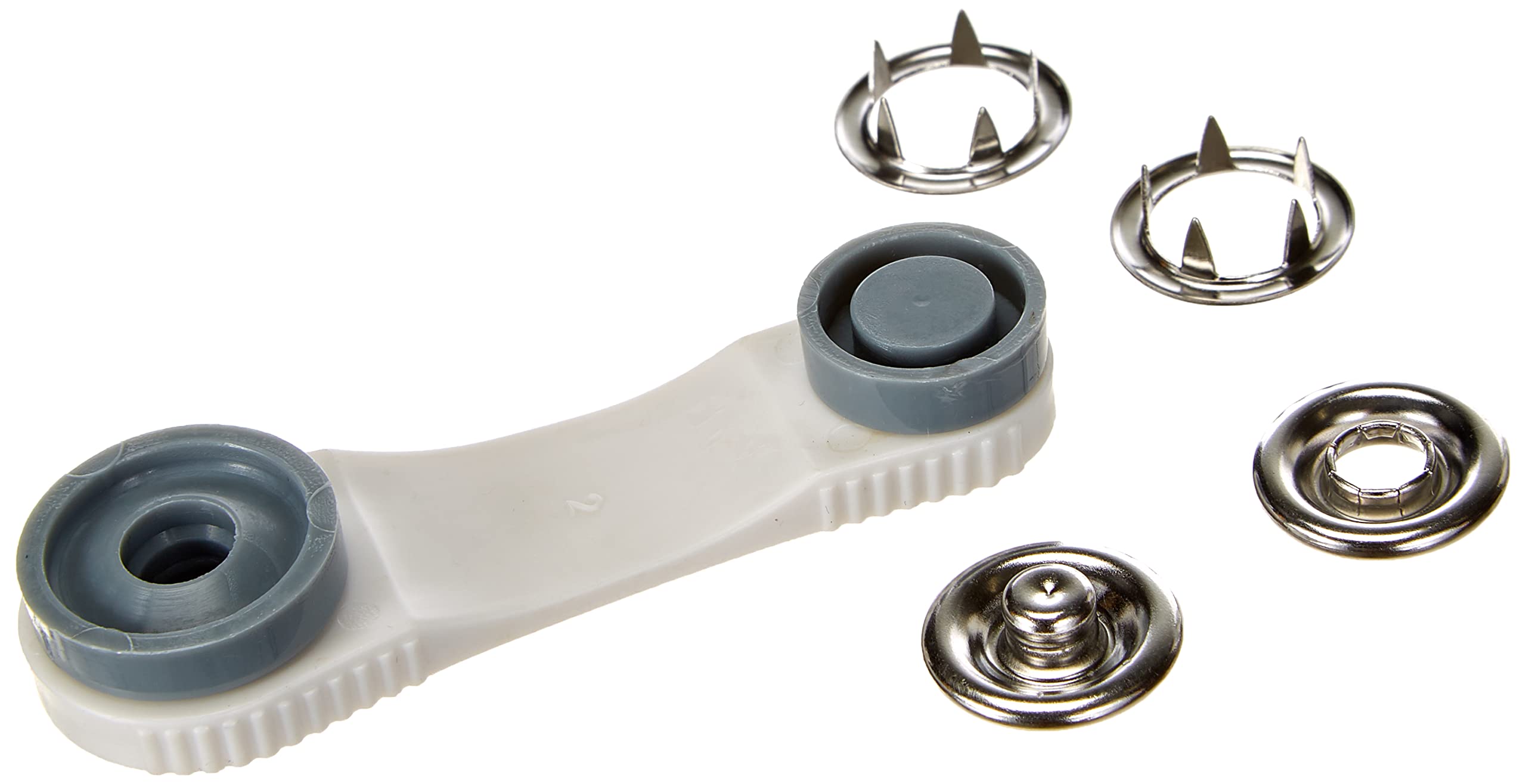 Prym Non-sew Jersey Fasteners, Silver