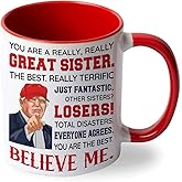 Valentine Day Gift for Sister, Big, Little Sister's Gifts from Sister Brother, Birthday Gift, Christmas Gifts, Mothers Day Soul Sis Present Idea - Sis Ceramic Mug 11 Oz