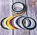 Leyaron 16 Pack Whiteboard Graphic Chart Tape, Dry Erase Board Art Tape, Grid Art Tape
