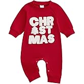Infant Baby Boy Christmas Romper Outfit Long Sleeve Jumpsuit 0 3 6 12 18 Months Newborn Girl Boy Winter Clothes