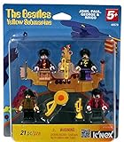 K'nex Beatles Yellow Submarine Minifigures (John, Paul, George and Ringo)