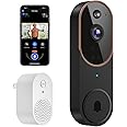 Occuwave 1080P Video Doorbell Camera Wireless with Chime Ringer, Cloud Storage, Live Image, 2-Way Audio, Night Vision, 2.4Ghz
