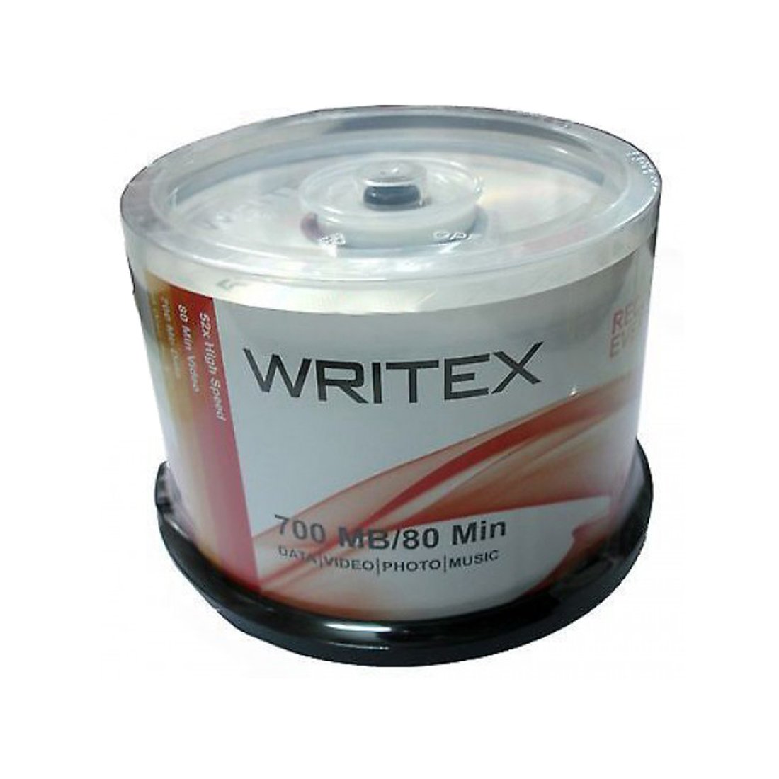 WRITEX 50pcs CDRCD RECORDABLE Spindle Box 52X 700 MB Amazon.in