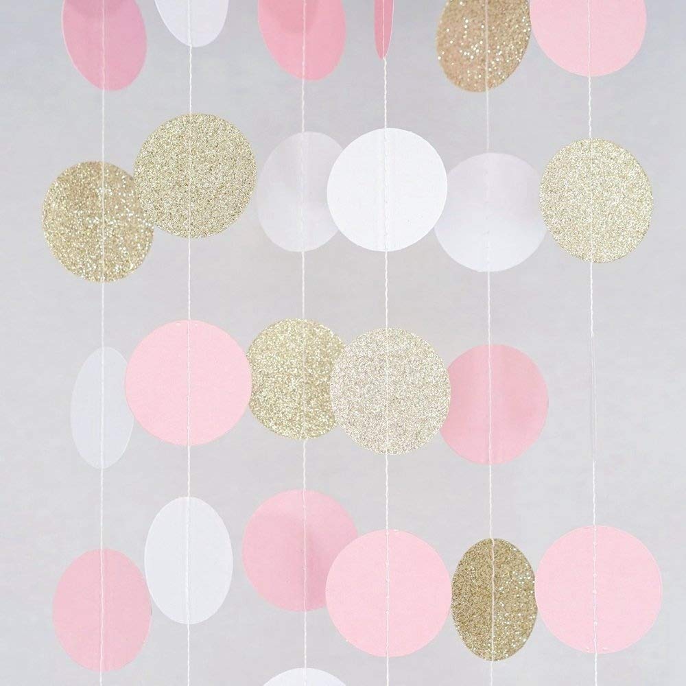 Amazoncom MerryNine Paper Garland 5 Pack 50ft Glitter Paper