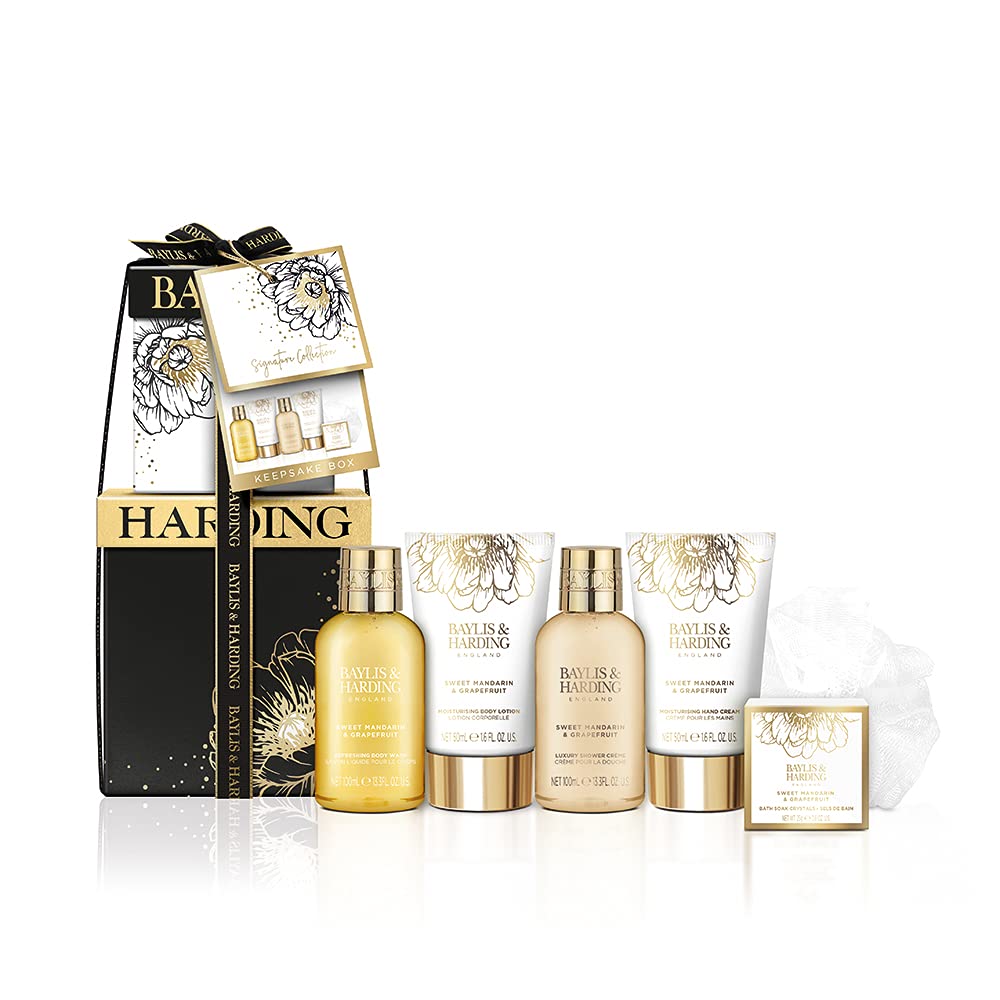 Baylis & Harding Sweet Mandarin & Grapefruit Luxury Pamper Present Gift Box Set - Vegan Friendly
