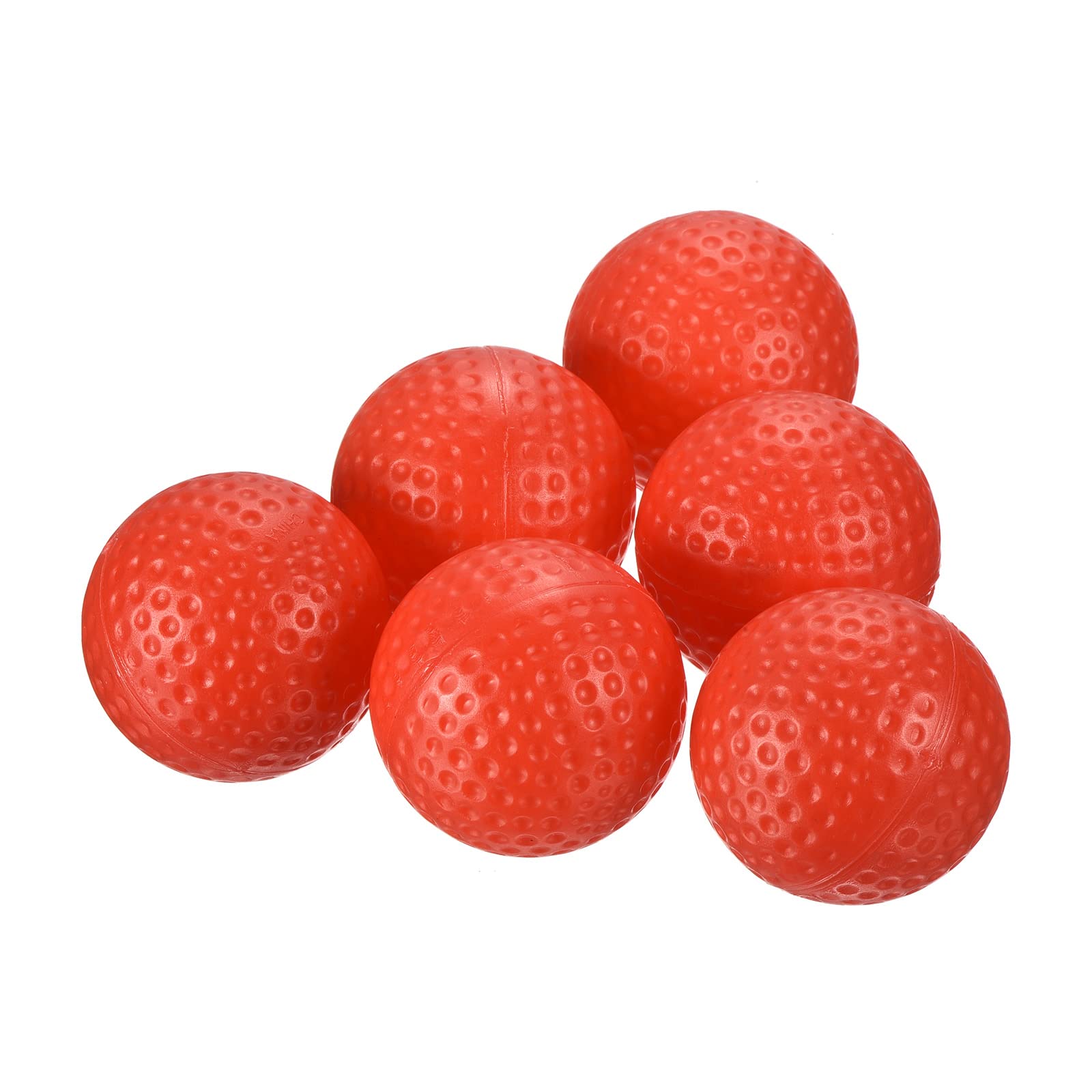 PATIKIL Golf Practice Ball, 20 Pack Plastic 41mm Hollow Flight Training for Indoor Swing Practice, Red