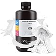 ELEGOO ABS-Like Resin Rapid UV Curing 405nm Standard Photopolymer Resin ABS 3D Resin High Precision Non Brittle Non Toxic for LCD 3D Printer White 1000G