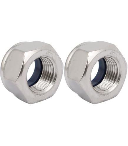 5 Pcs M16 Carbon Steel Flange Nuts - Black Hex Lock Nuts For Car & Motorcycle Applications