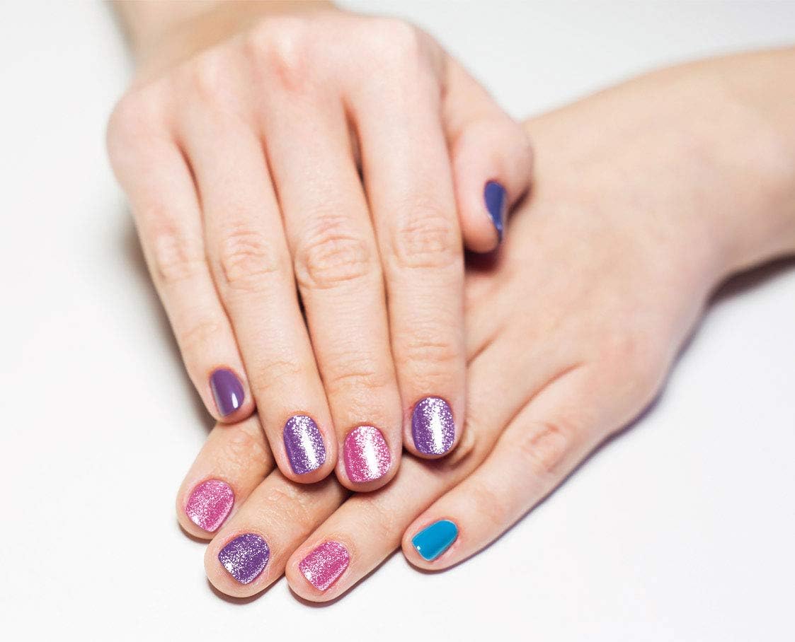 Clementoni- Crazy Chic Glitter Nail Art Set: Electric Nail Polish & Glitter for Sparkling Manicures (6+ Years) - Image 4