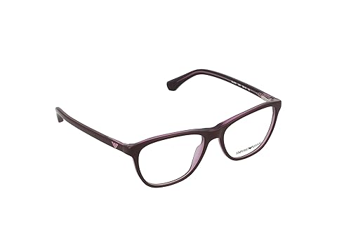 Emporio Armani Für Frau 3075 Violet / Transparent Violet Kunststoffgestell Brillen, 52mm