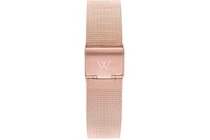 Wristology Metal Mesh Watch Band - Quick Release Milanese Stainless Steel Easy Change Mens Womens Strap - Choose Color and Finish