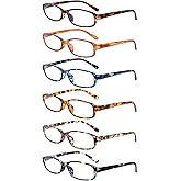 NORPERWIS 6 Pack Ladies Reading Glasses for Women Blue Light Blocking Spring Hinge Fashion Eyeglasses Readers for Women (Mix Color -4, 1.75, multiplier_x)
