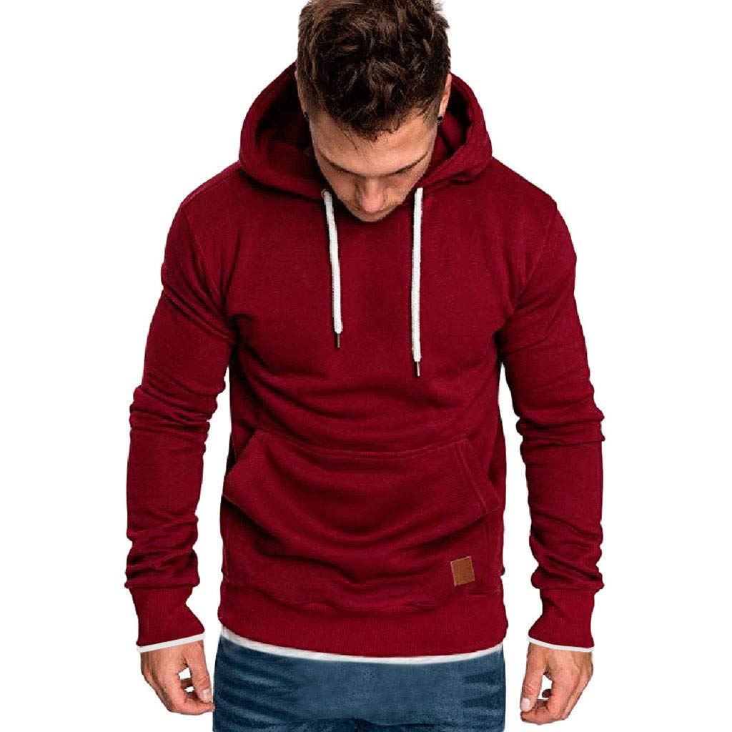 plain red zipper hoodie
